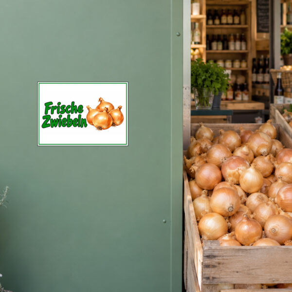 Frische Zwiebeln ohne Pfeil Aufkleber - Querformat – Bild 2
