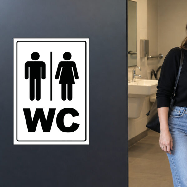 WC Schild - Hochformat – Bild 2