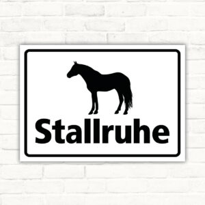 Stallruhe – Stallschild