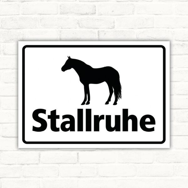 Stallruhe – Stallschild