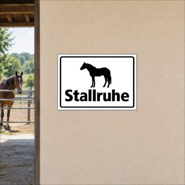 Stallruhe – Stallschild – Bild 2