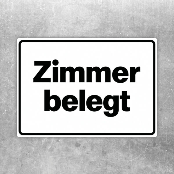 Originalmotiv: Zimmer belegt als Aufkleber